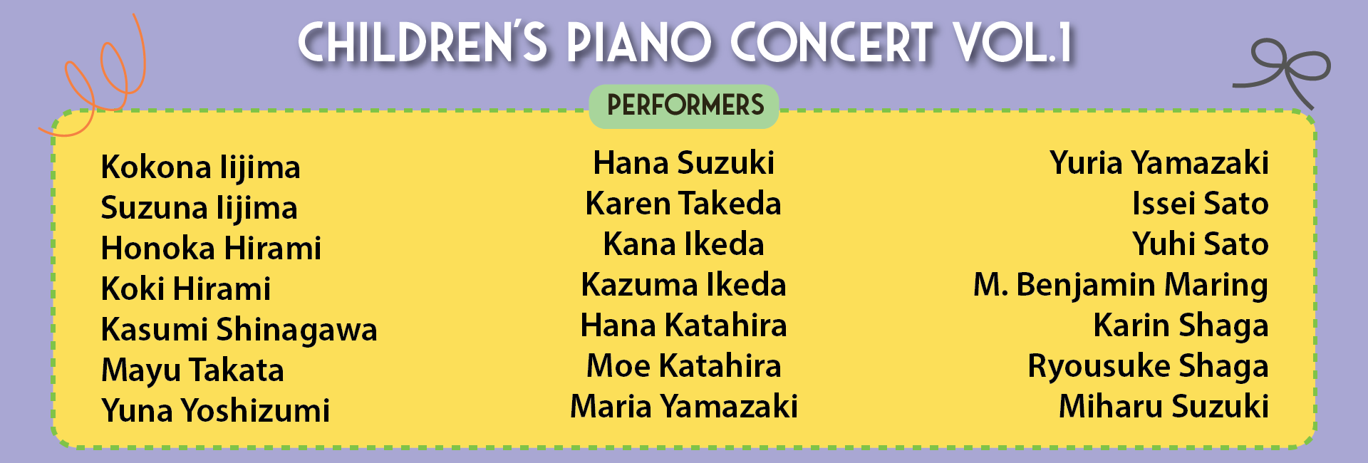 Children's Piano Concert