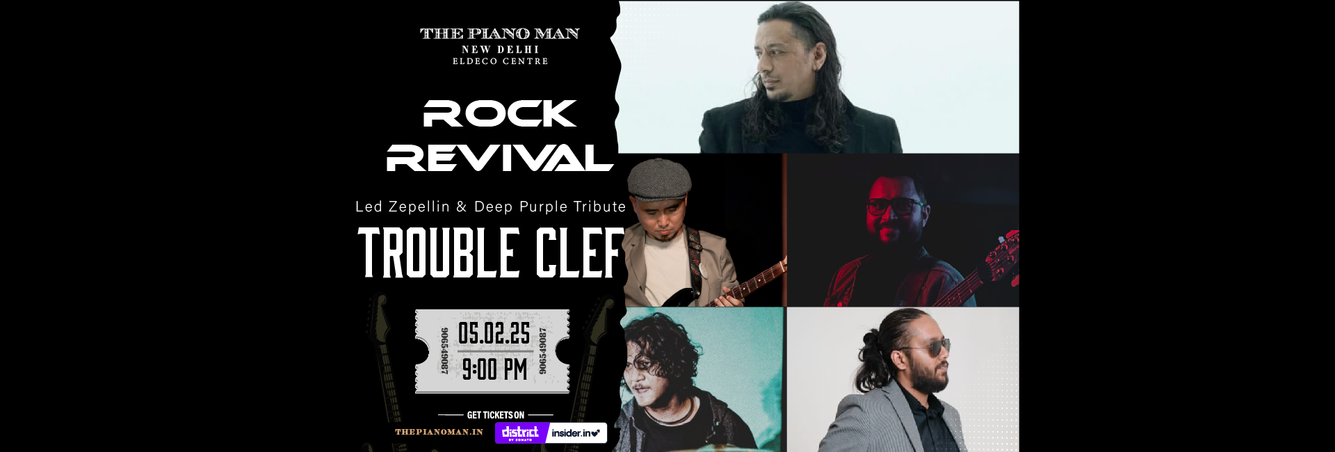 Rock Revival Wednesday at TPM with Trouble Clef Led Zepellin & Deep Purple Tribute