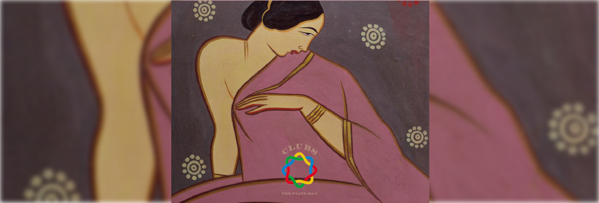 Paint n’ Vineyard - Lady in a Pink Saree by Jamini Roy